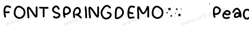 FONTSPRINGDEMO Peach字体转换